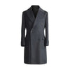 Image of Vintage Wool Woolen Coat Polo Business Long Shopping