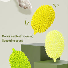 Dog Toys Durian Chew Glue Ball Pet Chewing Toys Dog Tooth Grinding Stick Very Resistant To Biting Teeth Cleaning Balls Puppy Dog Pet Safety Chew Toys Bite-Resistant Puppy Shape Durable Durian Shopping