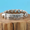 Image of Vintage Dragon Pattern Sculpture Leading Men's Bracelet Shopping