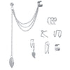 Image of Creative Simple Non-pierced Ear Clip Five-piece Set Shopping