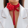 Image of New Plant Velvet Flower Collar For Women Shopping