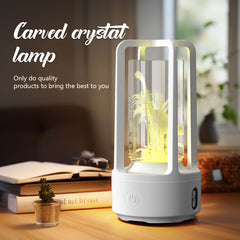 Creative 2 In 1 Audio Acrylic Crystal Lamp And Bluetooth Speaker Valentine's Day Gift Touch Night Lamp