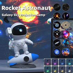 Rocket Astronaut Galaxy Starry Sky Projector Lamp Desktop Shopping