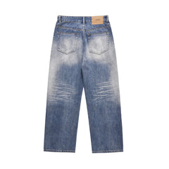 Fashion Wide-leg Denim Trousers For Men