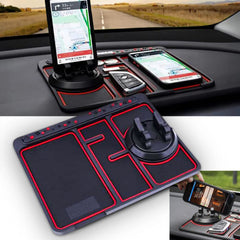 Non-Slip Car Phone Pad For 4-in-1 Car Parking Number Card Anti-Slip Mat Auto Phone Holder Sticky Anti Slide Dash Phone Mount Shopping