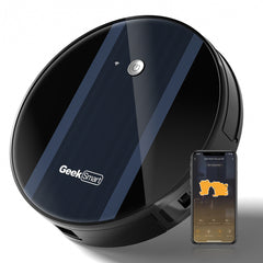 Geek Smart Robot Vacuum Cleaner G6 Plus, Ultra-Thin, 1800Pa Strong Suction, Automatic Self-Charging, Wi-Fi Connectivity, App Control, Custom Cleaning, Great For Hard Floors To Carpets.Ban On Amazon Shopping