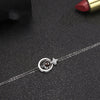 Image of Women's S925 Round Diamond Embedded Star Bracelet Shopping