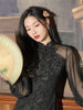 Image of Improved Black High-end Cheongsam New Chinese Dress Shopping