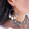 Image of Bohemian Shell Pendant Earrings Female Shopping