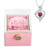 Image of Fashion Creative Rose Jewelry Box Necklace Suit Shopping