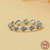 Image of Three-dimensional Rose Stackable Ring Female Gift S925 Silver Ring Shopping