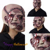 Image of Halloween Three-sided Grimace Horror Mask Cosplay Mask Party Scary Mask Prop Shopping