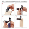 Image of HD 8X Clip On Optical Zoom Telescope Camera Lens For Universal Mobile Cell Phone Shopping