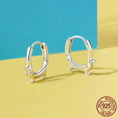 Cute Animal Simple Bracelet Earrings Sterling Silver