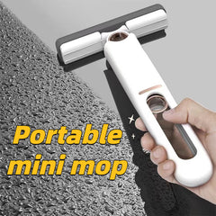 New Portable Self-NSqueeze Mini Mop, Lazy Hand Wash-Free Strong Absorbent Mop Multifunction Portable Squeeze Cleaning Mop Desk Window Glass Cleaner Kitchen Car Sponge Cleaning Mop Home Cleaning Tools Shopping