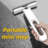 Image of New Portable Self-NSqueeze Mini Mop, Lazy Hand Wash-Free Strong Absorbent Mop Multifunction Portable Squeeze Cleaning Mop Desk Window Glass Cleaner Kitchen Car Sponge Cleaning Mop Home Cleaning Tools Shopping