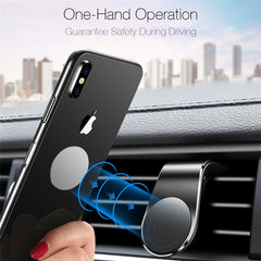 Car Magnet Magnetic Air Vent Mount Holder Magnetic Car Phone Holder Stand 360 Metal Car Air Vent Magnet Stand In Car GPS Mount Holder