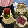 Image of Outdoor Picking Multifunctional Bag, Hanging Waist Kit, Waist Strap Bag, Folding Canvas Kit Canvas Fruit Harvest Pouch For Jungle Camping Hiking Hunting, Foldable Shopping