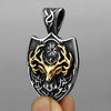 Image of Domineering Antlers Titanium Steel Pendant Necklace Shopping