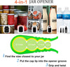 Image of 4 In 1 Can Opener, Multifunctional Jar Opener, Bottle Opener, Non Slip Jar Bottle Opener  Random Color Shopping