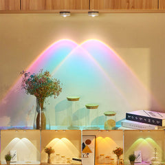 Image of Led Lights Wireless Closet Kitchen Lights Under Furniture Battery Powered Sunset Nightlight Wall Lamp Bedroom Decoration Cabinet