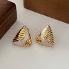 Image of Women's Fashion Geometry Pattern Triangle Earrings Shopping