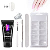 Image of Painless Extension Gel Nail Art Without Paper Holder Quick Model Painless Crystal Gel Set Shopping111