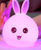 Image of Cute Night Light Animal Rabbit Night lamps Touch Sensor Silicone LED Colorful Lights Shopping