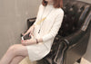 Image of Mid-length Feather Letter Long Sleeve Loose-fitting Women's Knitwear Sweater Shopping