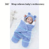 Image of Winter Baby Sleeping Bag Bear Nap Printed Sleeping Bag, Suitable For Babies Aged 0-10 Months, Soft Nap Mat With Removable Pillow Shopping