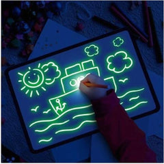 Educational Toy Drawing Pad 3D Magic 8 Light Effects Puzzle Board Sketchpad Shopping