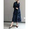 Image of New French Retro Plate Flower Lily Pleated Embroidered Bottoming Skirt Shopping