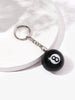 Image of Pure Black No. 8 Billiards Keychain Shopping