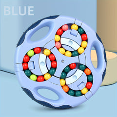 Rotating Magic Bean Cube Magic Bean Cube Toys Portable Double-Sided Ball Rotating Bean 3D Puzzles Education Toy For Kids Double Flip Handheld Puzzle Rings Stress Fidget Spinners Toys