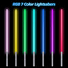 Image of 2Pack Lightsaber, 2-in-1 Dueling Lightsaber With 7 Colors Changeable With Force Sound, Aluminum Alloy Hilt, 2 FX Rechargeable Light Saber For Kids And Adults Shopping