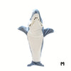 Image of Shark Onesie Blanket For Adults, Shark Blanket Hoodie, Shark Blanket Super Soft Cozy Flannel, Boys Girls Cosplay Costume Sleeping Bag For Night Shopping