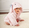 Image of Cartoon Cute Animal Modeling Baby Bath Towels Baby Bathrobes Cotton Children's Bathrobes Baby Hooded Shopping