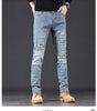 Image of High-end Blue With Holes Jeans For Men Shopping