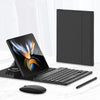 Image of Wireless Keyboard Folding Leather Case Folding Mobile Phone Creative Holder Bluetooth Mouse Shopping