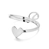 Image of Simple Letter Three-dimensional Loving Heart With Opening Adjustable Ring Shopping