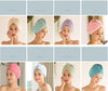 Image of Women's Hair Dryer Cap, Absorbent Dry Hair Towel Shopping