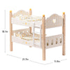 Image of ROBOTIME Doll Bunk Beds Cradle For 18 Inch Dolls, Wooden Baby Doll Beds Cribs Fits American Girls Shopping