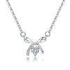 Image of Women's Light Luxury Bow Necklace Shopping