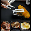 Image of Stainless Steel Steak Clamp Food Bread Meat BBQ Clip Tongs Kitchen Cooking Tool Shopping