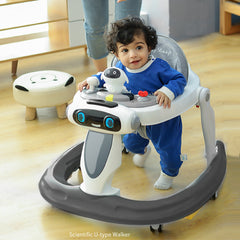 Baby Walker Anti-O-leg Baby Children's Multi-functional Anti-rollover Walker Shopping