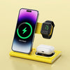 Image of 3 IN 1 15W Wireless Charging Charger Magnetic Desktop Night Light Iwatch Fast Charging Stand Gift Customization Shopping