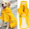 Image of Dog Raincoat,Waterproof Dog Rain Jacket With Safety Reflective Stripe,Hooded Slicker Dachshund Doggy Dog Poncho With Leash For Dogs And Puppies Shopping