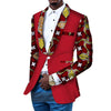 Image of African Men's Casual Printed Cotton Suit Shopping