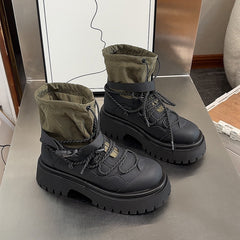 Retro Hiking Handsome Platform Worker Boot Women Shopping