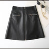 Image of Bag Hip High Waist Thin Sheep Skin Skirt Shopping